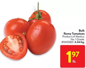 Walmart Bulk roma tomatoes offer