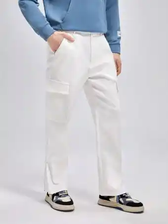 SheIn Shein men flap pocket split hem pants offer