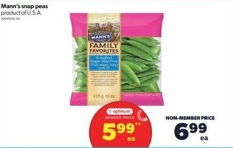 Real Canadian Superstore Mann's Snap Peas offer