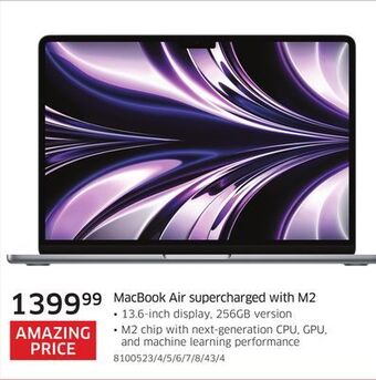 Apple macbook air supercharged with m2