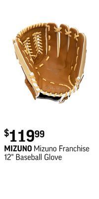 Sport Chek Mizuno franchise 12" baseball glove offer