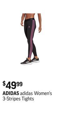 Sport Chek Adidas women's 3-stripes tights offer