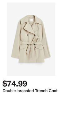 H&M Double-breasted trench coat offer
