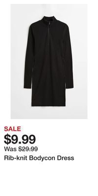 H&M Rib-knit bodycon dress offer