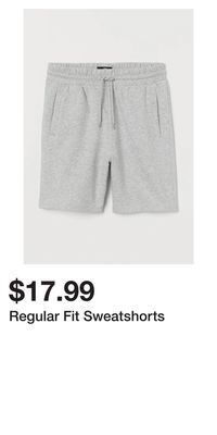 H&M Regular fit sweatshorts offer