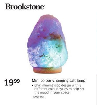 Brookstone mini colour-changing salt lamp