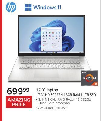 The Source Hp 17.3" laptop offer