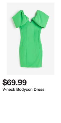 H&M V-neck bodycon dress offer