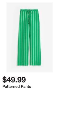 H&M Patterned pants offer
