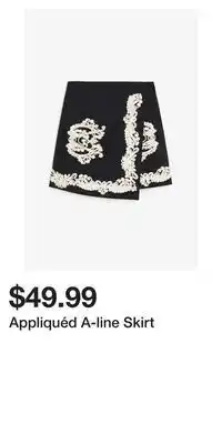 H&M Appliquéd a-line skirt offer