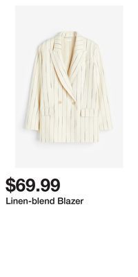 H&M Linen-blend blazer offer