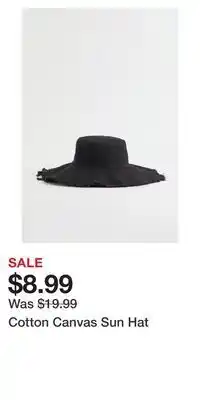 H&M Cotton canvas sun hat offer