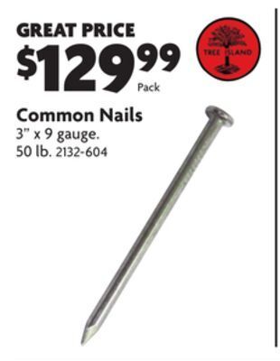 Home Hardware Common nails offer