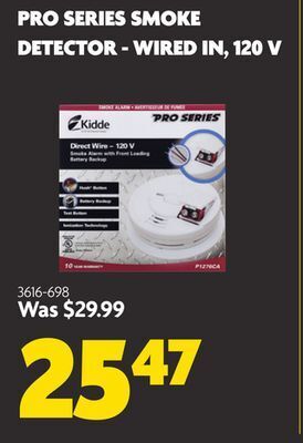 Home Hardware Pro series smoke detector - wired in, 120 v offer