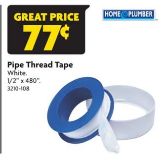 Home Hardware Pipe thread tape offer