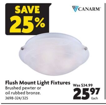 Home Hardware Flush mount light fixtures offer