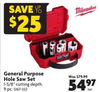 Home Hardware General purpose hole saw set offer