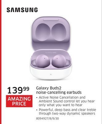 The Source Samsung galaxy buds2 noise-cancelling earbuds offer