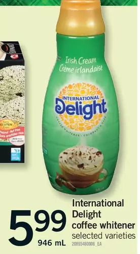 Fortinos International delight coffee whitener offer