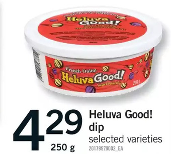 Fortinos Heluva good! dip offer