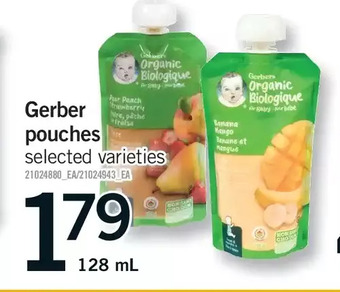 Fortinos Gerber pouches offer