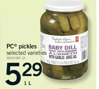 Fortinos Pc pickles offer