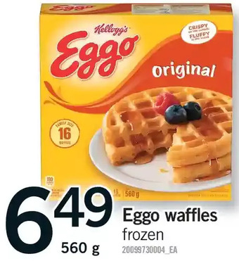 Fortinos Eggo waffles offer
