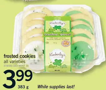 Fortinos Frosted cookies offer