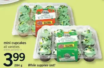 Fortinos Mini cupcakes offer