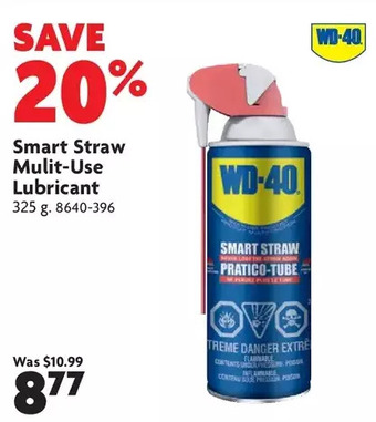 Home Hardware Smart straw multi-use lubricant offer