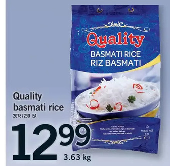 Fortinos Quality basmati rice offer