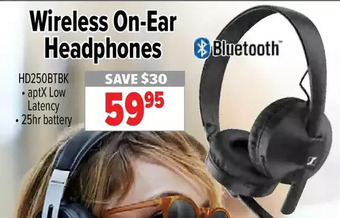 2001 Audio Video Wireless on-ear headphones offer