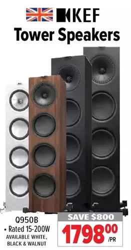 2001 Audio Video Kef tower speakers offer