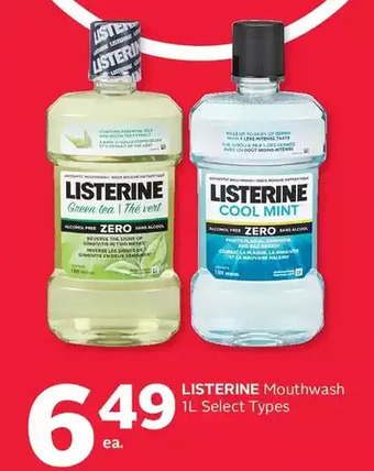Rexall Listerine mouthwash offer