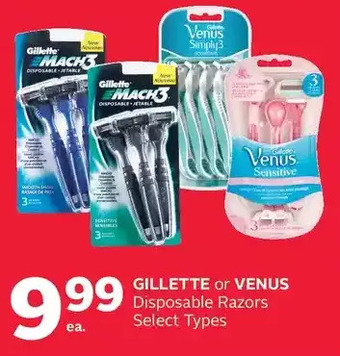 Rexall Gillette or venus disposable razors offer