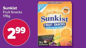 PharmaChoice Sunkist fruit snacks offer