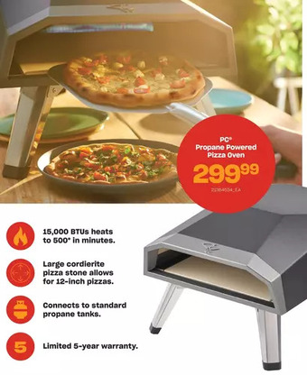 Loblaws Pc propane powered pizza oven offer