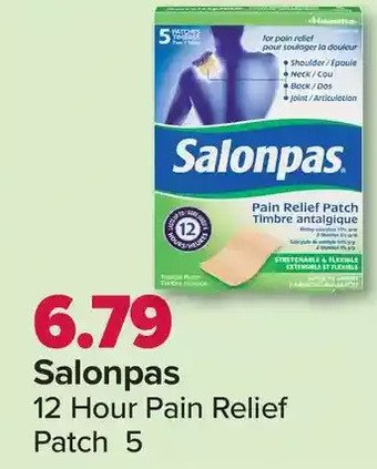 PharmaChoice Salonpas 12 hour pain relief patch offer