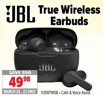 2001 Audio Video Jbl true wireless earbuds offer