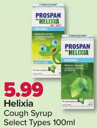 PharmaChoice Helixia cough syrup offer