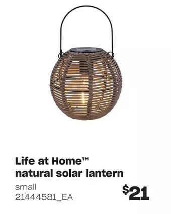 Loblaws Life at home natural solar lantern offer