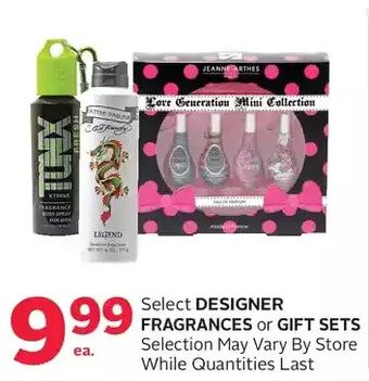 Rexall Designer fragrances or gift sets offer
