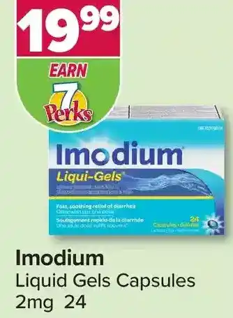 PharmaChoice Imodium liquid gels capsules offer