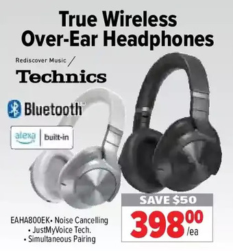 2001 Audio Video Technics true wireless over-ear headphones offer