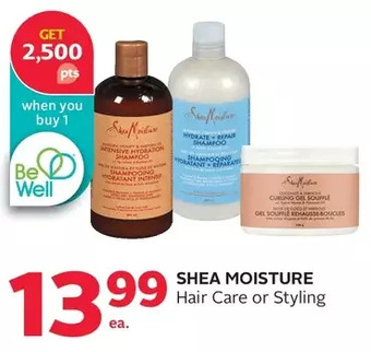Rexall Shea moisture hair care or styling offer