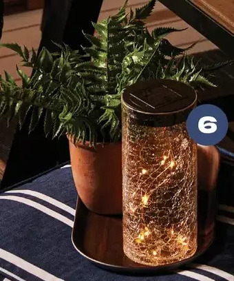 Loblaws Life at home solar glass décor with mini lights offer