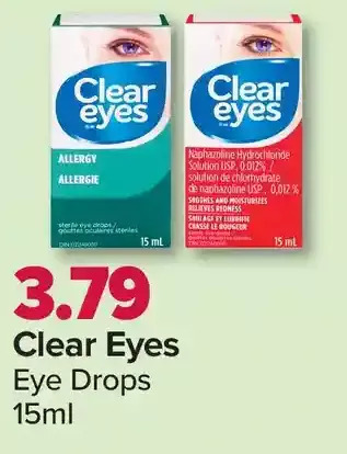 PharmaChoice Clear eyes eye drops offer
