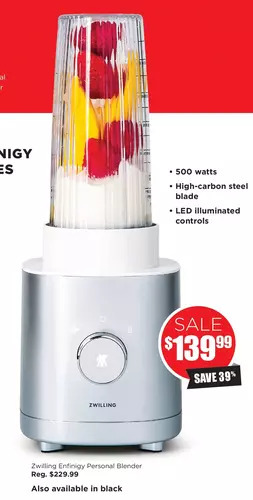Kitchen Stuff Plus Zwilling enfinigy personal blender offer