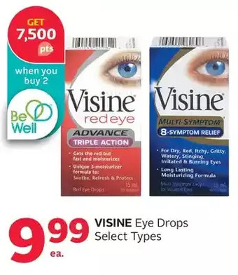 Rexall Visine eye drops offer