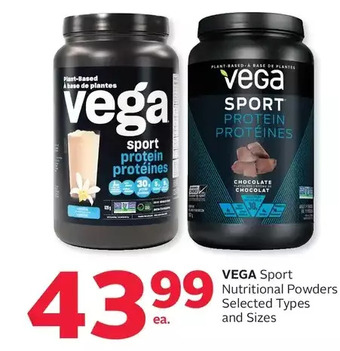 Rexall Vega sport nutritional powders offer